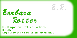 barbara rotter business card